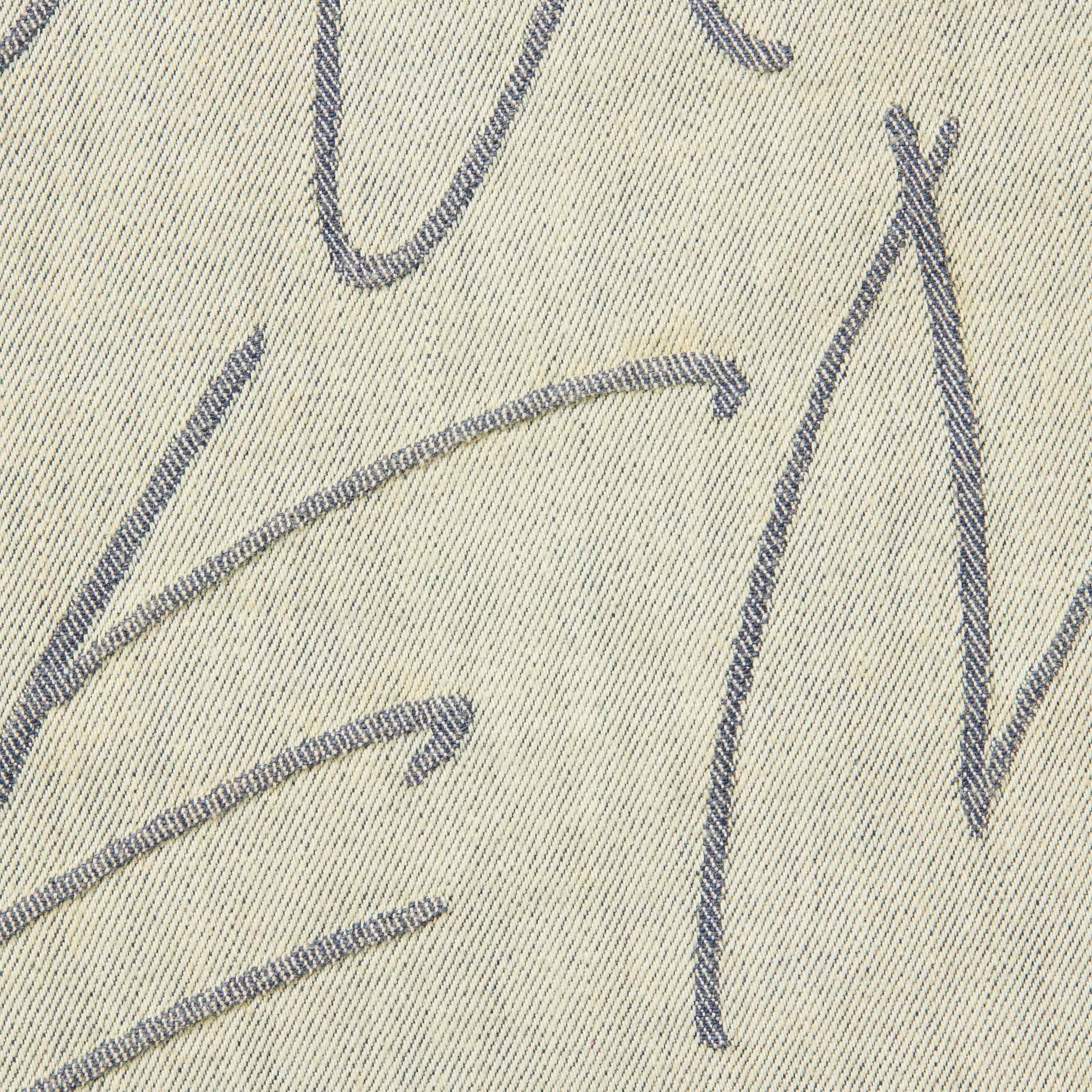 Handwriting Jacquard Denim Shirt view 8